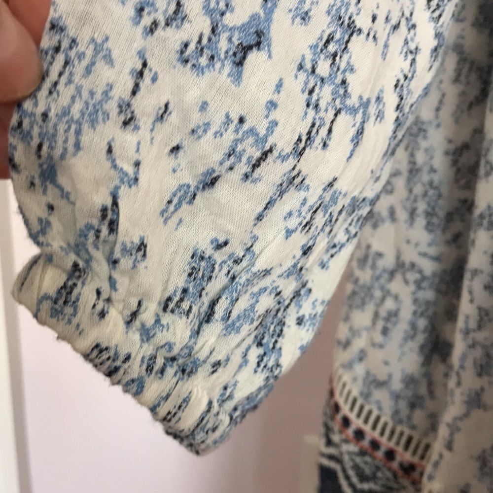Anthropologie Maeve Blue Arwen Ikat Duster - Picture 11 of 14